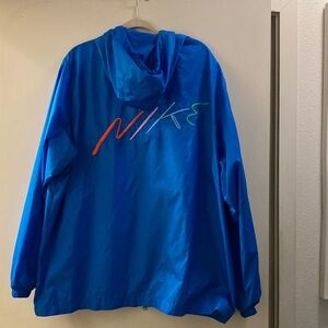Nike Vibrant Blue Hooded Windbreaker
